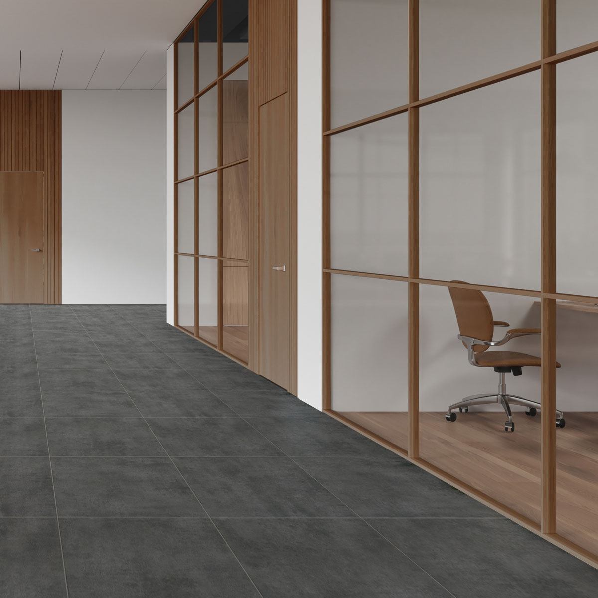 LVT MODULART 70 BETON DARK GREY KL.34 665x665mm
