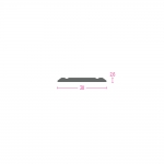 PROFIL PRIJELAZNI AL. 301 S SREBRO 30X2,6mm 2,7m