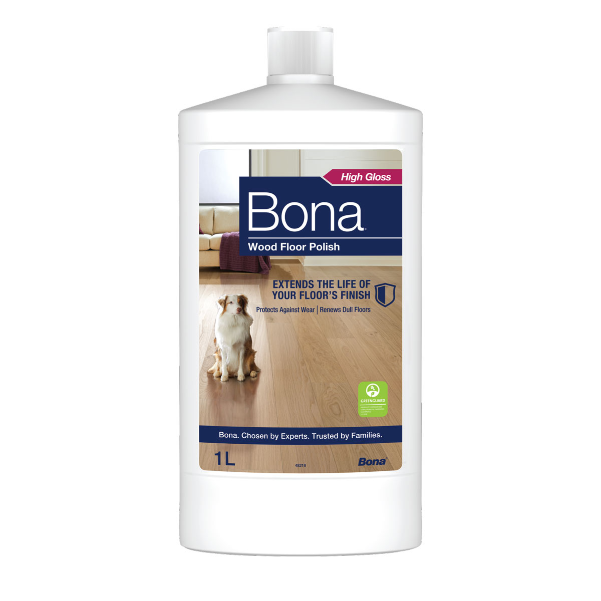 BONA WOOD FLOOR POLISH SJAJNI ZAŠTITNI PREMAZ ZA LAKIRANE DRVENE PODOVE 1L