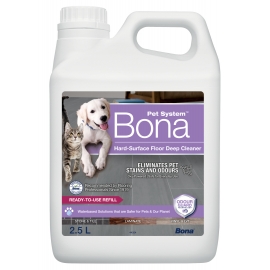 BONA PET SYSTEM  DEEP CLEANER FOR HARD SURFACE FLOORS 2,5L - SREDSTVO ZA DUBINSKO ČIŠĆENJE TVRDIH PODOVA I UKLANJANJE NEUGODNIH MIRISA KUĆNIH LJUBIMACA