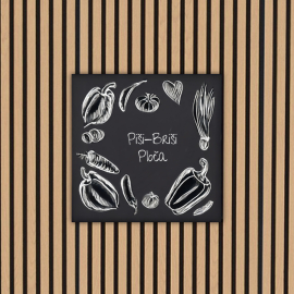 PLOČA ZA ZIDNI PANEL CRNA 450X440X20mm 1/1