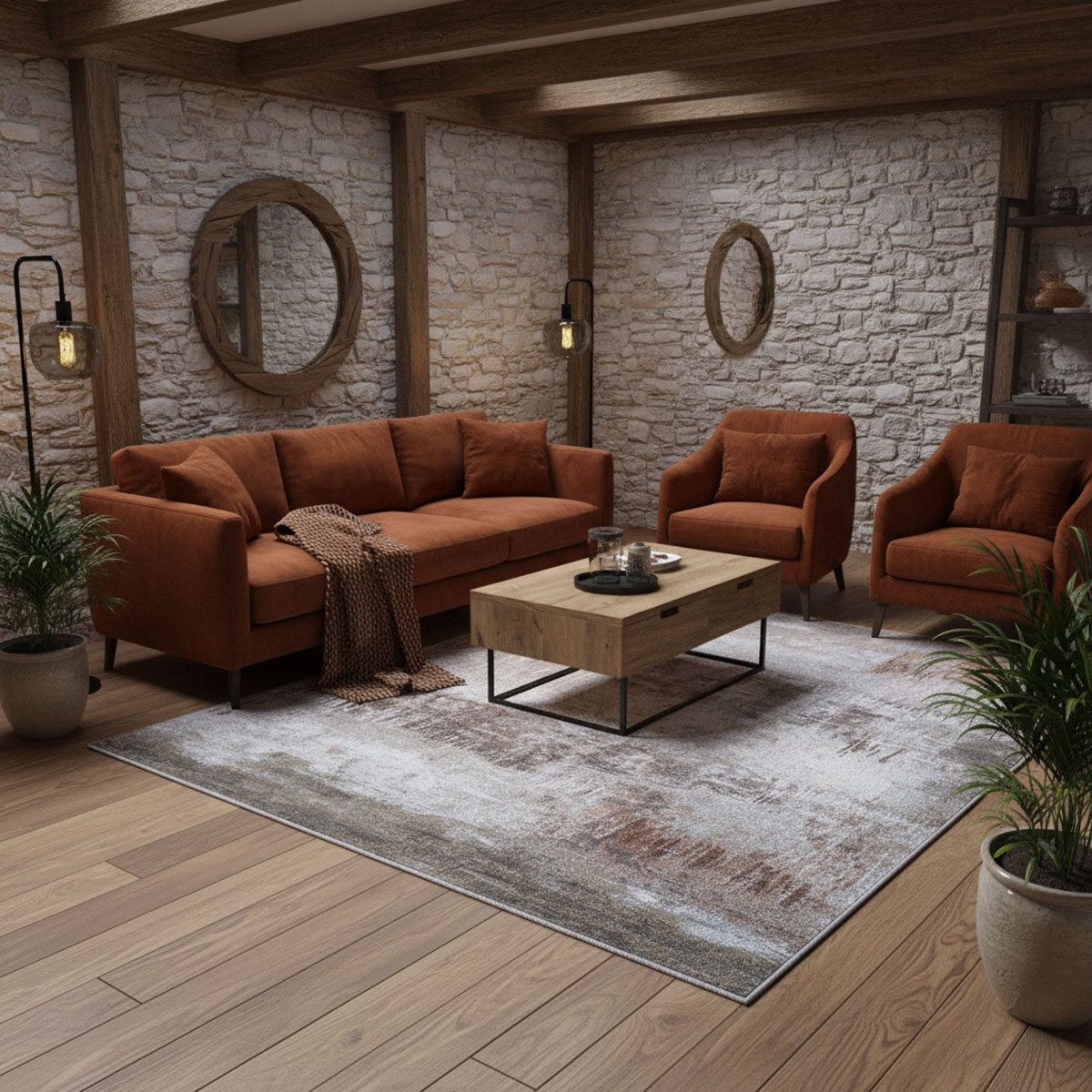 TEPIH RAGOLLE ARGENTUM 133X195 63393-9248