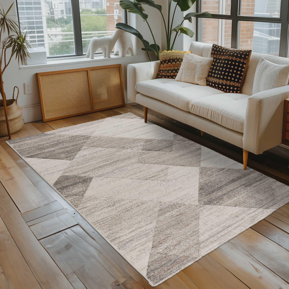 TEPIH TRENDY-CARVING TRC405 120X170 BEIGE-SILVER