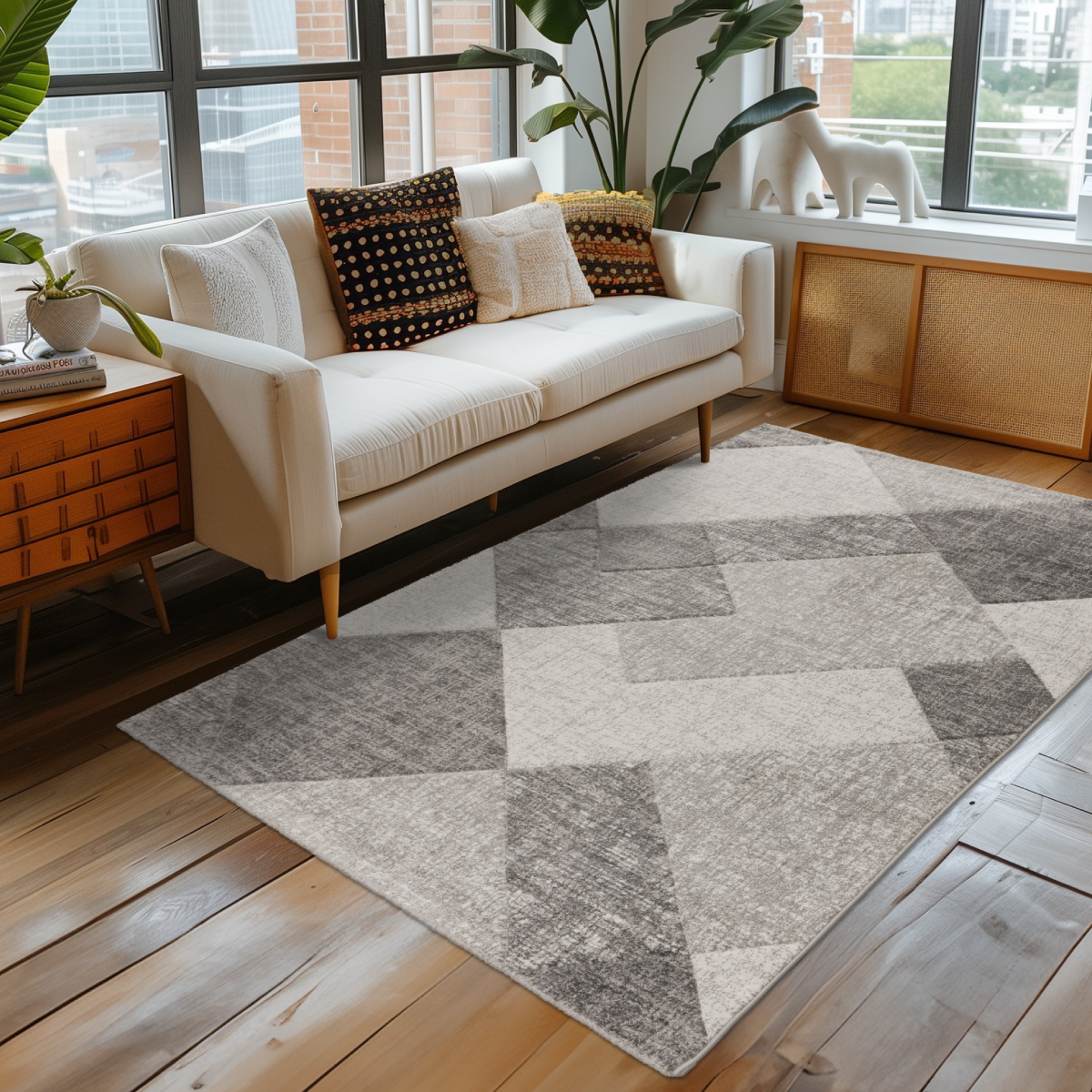 TEPIH TRENDY-CARVING TRC405 200X290 SILVER