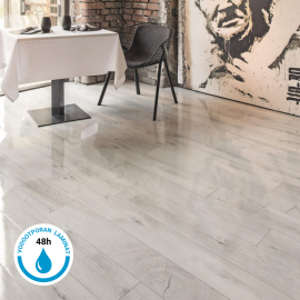 LAMINAT VODOOTPORNI SUPREME HRAST FRESCO SNOW VISOKI SJAJ KL 33 8MM