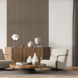 ZIDNI PANEL AKUSTIČNI ORAH FURNIR 572,5x19x2400mm