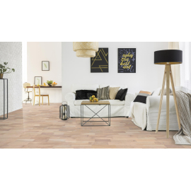 PARKET TROSLOJNI HRAST BEIGE, ČETKAN, HARDWAXOIL, 3 DASKE, 13,2 MM