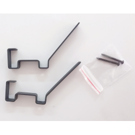 VJEŠALICA ZA ZIDNI PANEL CRNA 14X94X60mm 1/2