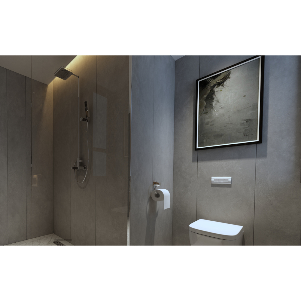 SPC ZIDNA OBLOGA CONCRETE GREY 2800x965x3mm