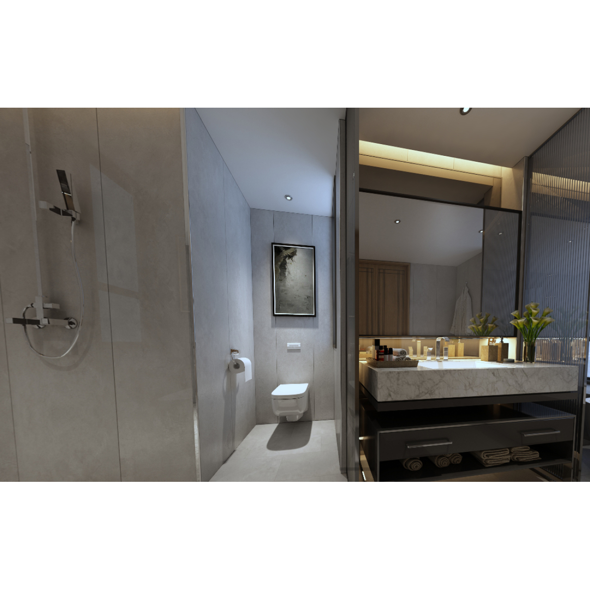 SPC ZIDNA OBLOGA CONCRETE LIGHT 2800x965x3mm